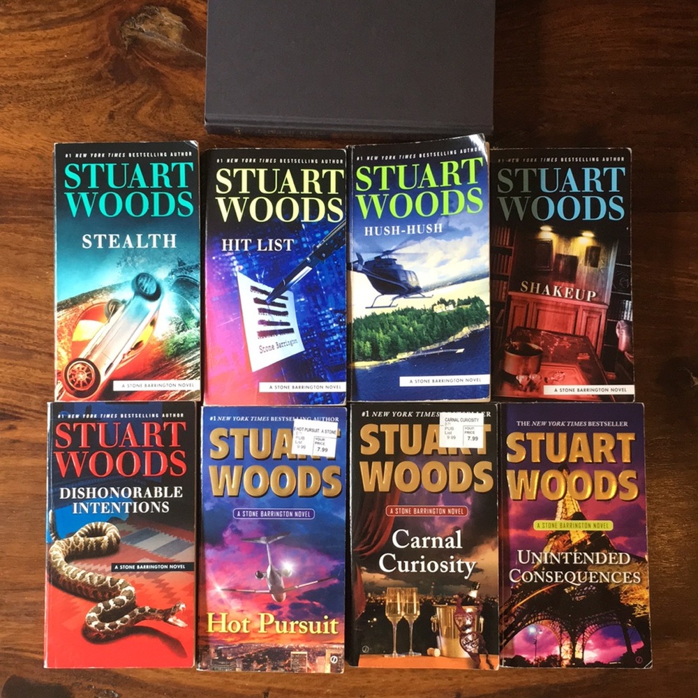 Stuart Woods Set of 8 paperbacks + 1 hardcover - Stone Barrington Novels